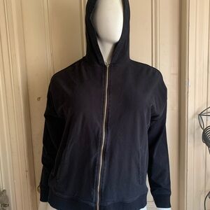 Universal Standard Black Full Zip Hoodie